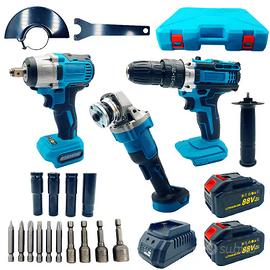 Kit trapano avvitatore e smerigliatrice 88V