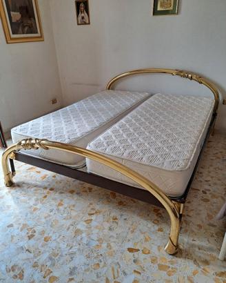 Letto matrimoniale ottone LIPPARINI