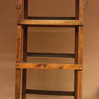 Mobile libreria in legno massello noce chiaro