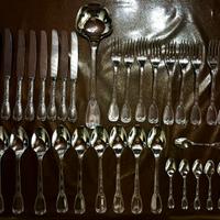 Set 49 posate placcate argento 800