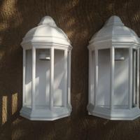 Applique da esterno ghisa vintage coloniali bianch