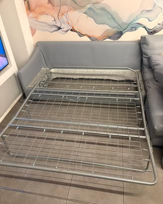 Divano letto extra large ecopelle