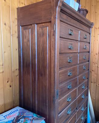 Schedario classificatore rovere anni ‘20