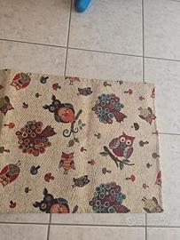 Tappeto antiscivolo 54x120 soggetto Gufi