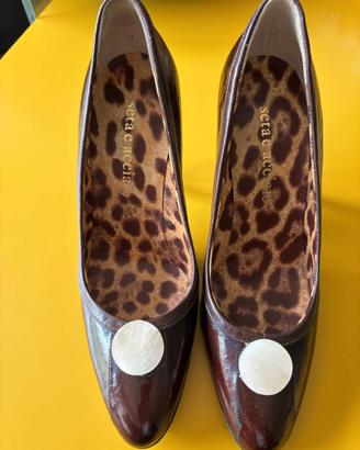 Scarpe Decollete in vero cuoio tg 37,5