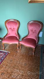 Poltrone da camera in velluto