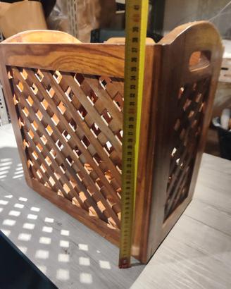 Cassetta in legno da ingresso - portaombrelli
