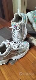 Sneakers Fila Disruptor Argento Olografico 