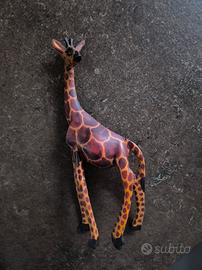 Giraffa in legno 