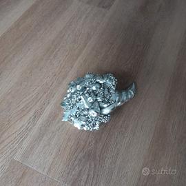 Cornucopia in argento laminato F.lli Sagni