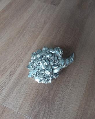 Cornucopia in argento laminato F.lli Sagni