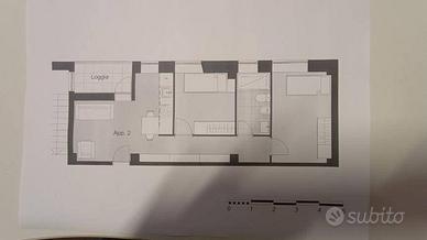 Appartamento di 63 m² con 3 locali a Pesaro