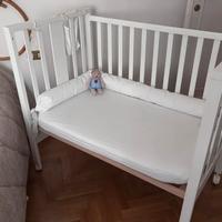 Lettino ERBESI bianco culla net to me + materasso