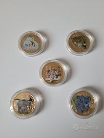 monete 5 euro mondo sostenibile completa RARA