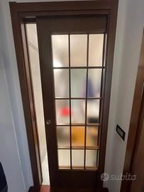 5 porte in legno+ vetro