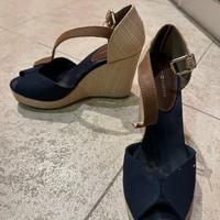 Sandali donna originale Tommy Hilfinger blu