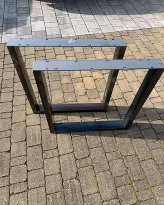 COPPIA GAMBE TAVOLO STILE INDUSTRIALE