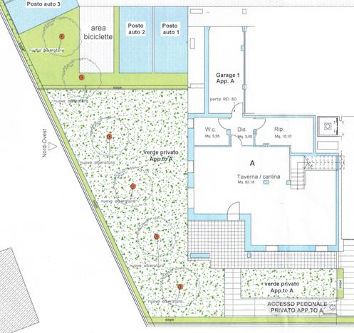 Ospedale s.osvaldo cristore 2livelli+giardino cla4