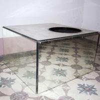 Cubo Discoteca a Specchio Sedile a Colonna
