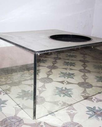Cubo Discoteca a Specchio Sedile a Colonna