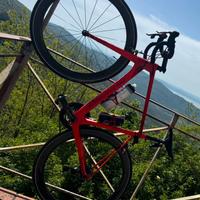 Bici corsa carbon parkpree 2 in 1