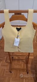 Top Zara giallo, taglia S