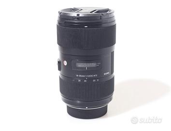OBIETTIVO SIGMA ART 18-35 MM F/1.8 DC HSM. NIKON.