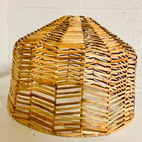 Lampadario in rattan