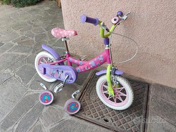 bicicletta bimba  Minnie Mouse completa di ruote 