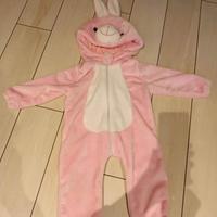 costume carnevale coniglietto rosa 12-18mesi