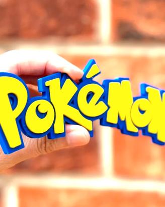 Logo Pokémon in Plastica 3D