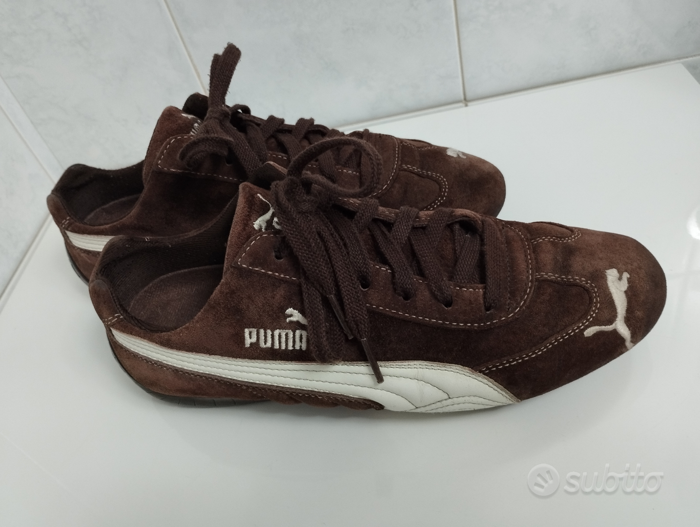 Puma fiocco cheap uomo marrone