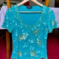 Blusa Luisa Spagnoli con perline e paillettes