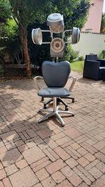 Lampada riscaldante con poltrone