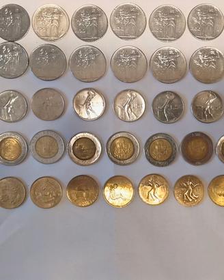 Lotto 80 monete circa Lira Italiana