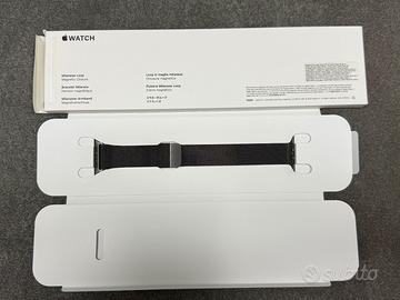 Cinturino Apple Watch maglia milanese grafite