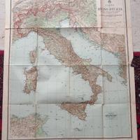 Carta Geografica Nuovi confini Regno D'Italia 1919