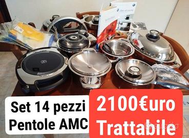 Set cucina Pentole AMC completo + strumenti extra