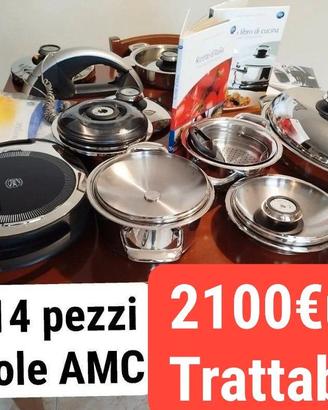 Set cucina Pentole AMC completo + strumenti extra