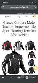 Giacca moto tg XL colore Black