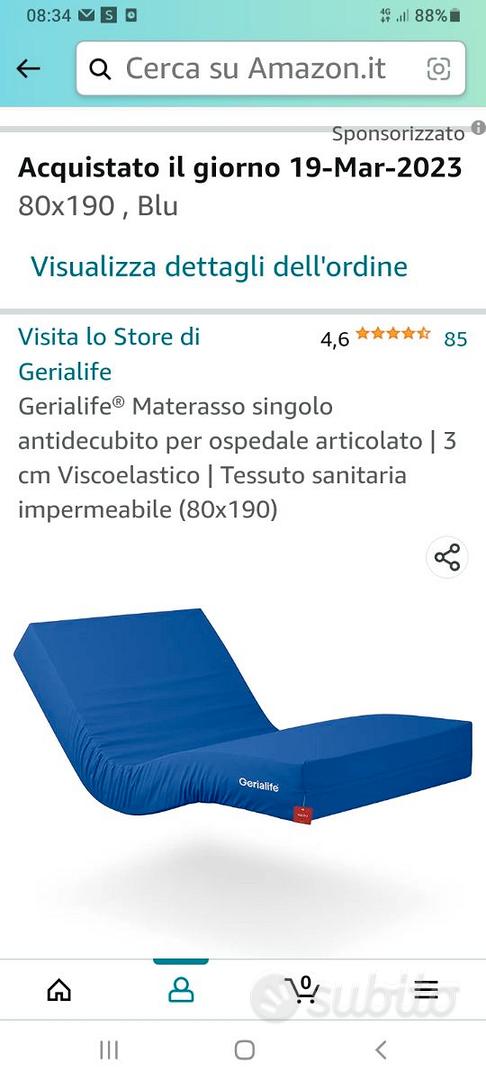 Gerialife® Materasso singolo antidecubito per ospedale articolato