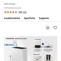 robot aspirapolvere Samsung  combi