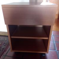 Due comodini con rotelle