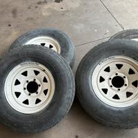 Ruote complete gomme cerchi 750 x 16