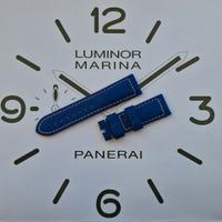 Cinturino orologio Officine Panerai 24mm blu