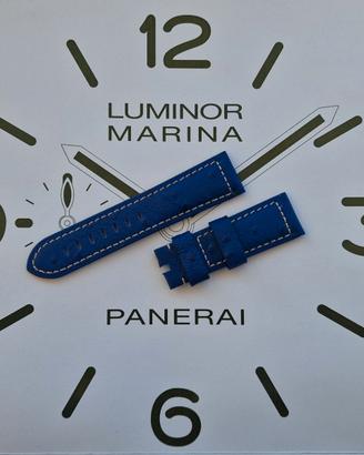 Cinturino orologio Officine Panerai 24mm blu