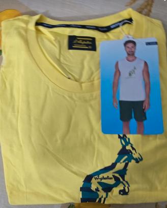 Completo o Pigiama Uomo Australian T.M Giallo e 
