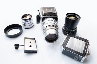 Grande set Hasselblad 500 C/M, obiettivi Carl Zeis