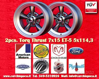 2 pz. cerchi Ford AR 7x15 ET-5 Mustang Falcon Fair