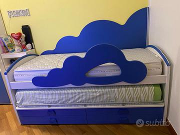 letto doppio con materassi